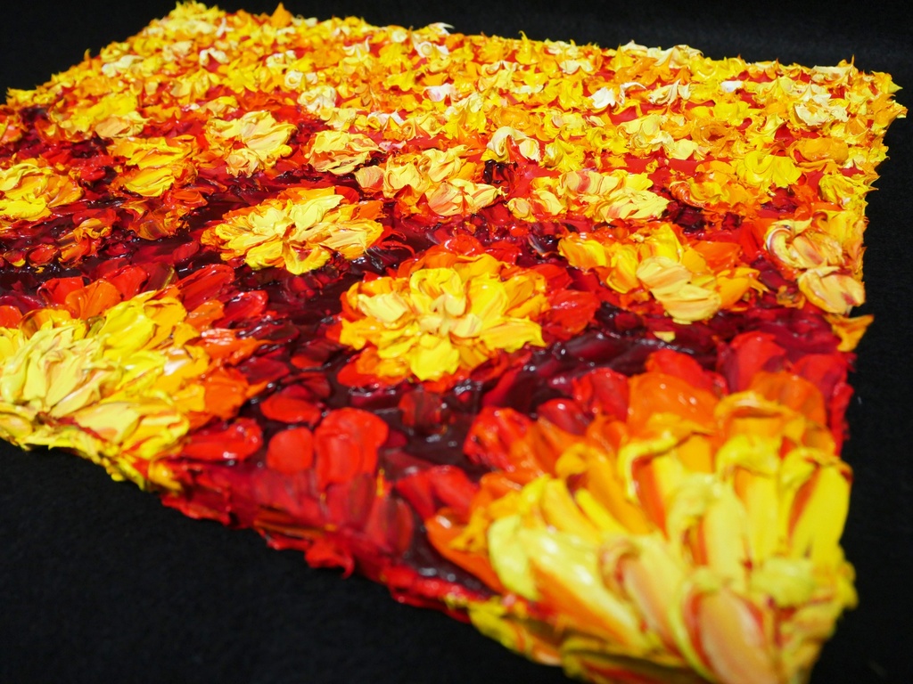 油絵 油彩 油彩画 絵画 絵 【マリーゴールド】