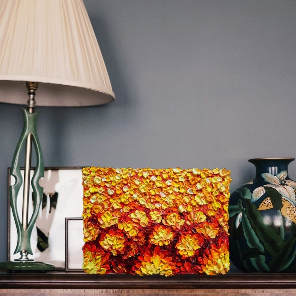 油絵 油彩 油彩画 絵画 絵 【マリーゴールド】