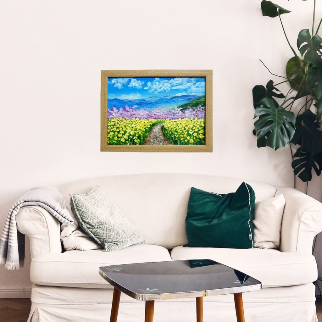 油絵 油彩 油彩画 絵 絵画 【桃源郷春まつり】