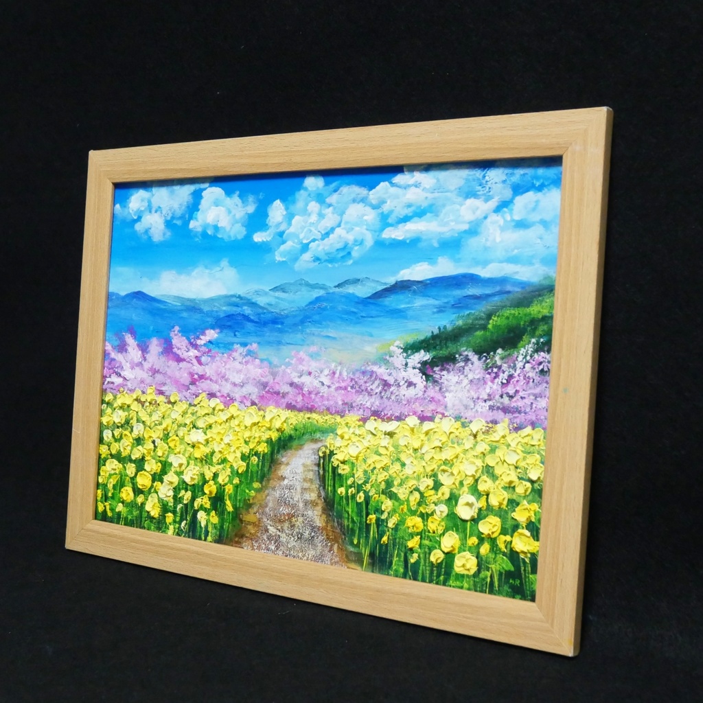 油絵 油彩 油彩画 絵 絵画 【桃源郷春まつり】