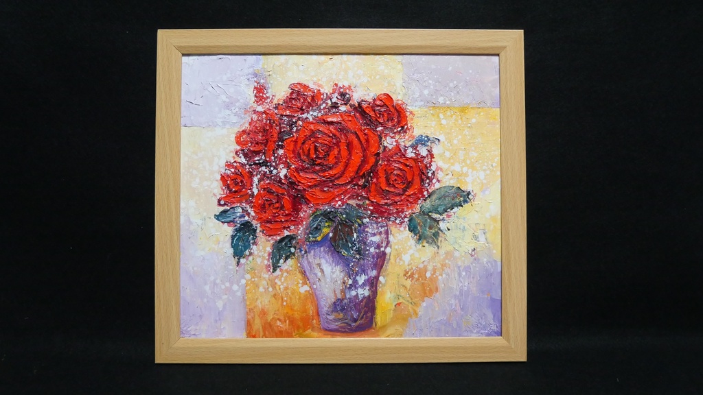 油絵 油彩 油彩画 絵 絵画 【Rose】