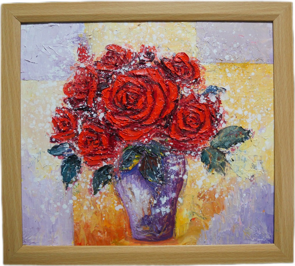 油絵 油彩 油彩画 絵 絵画 【Rose】