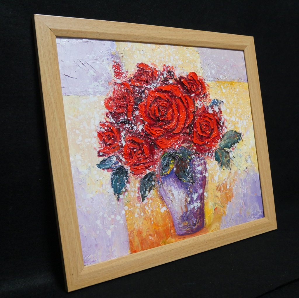 油絵 油彩 油彩画 絵 絵画 【Rose】