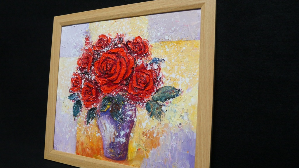 油絵 油彩 油彩画 絵 絵画 【Rose】