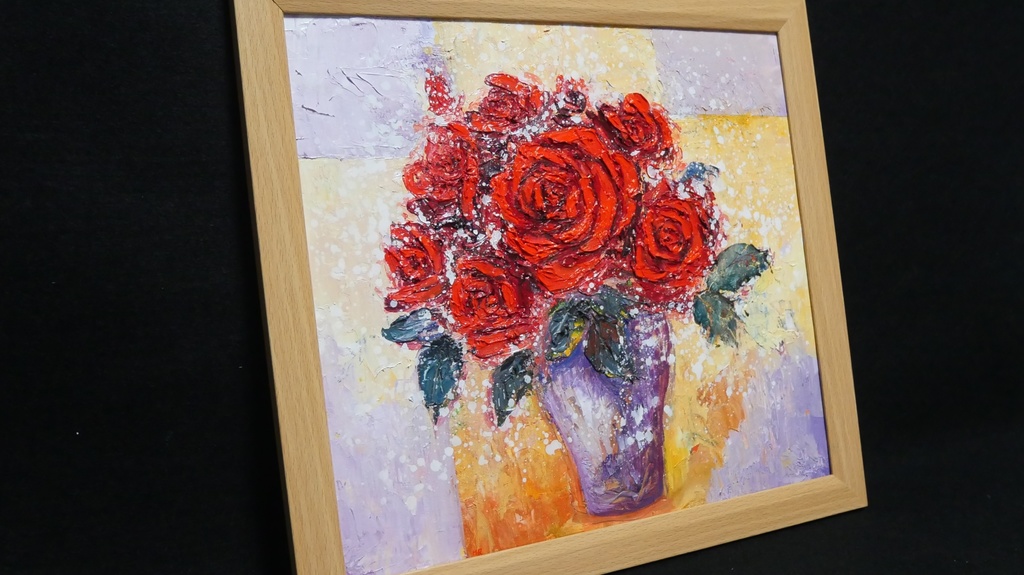 油絵 油彩 油彩画 絵 絵画 【Rose】