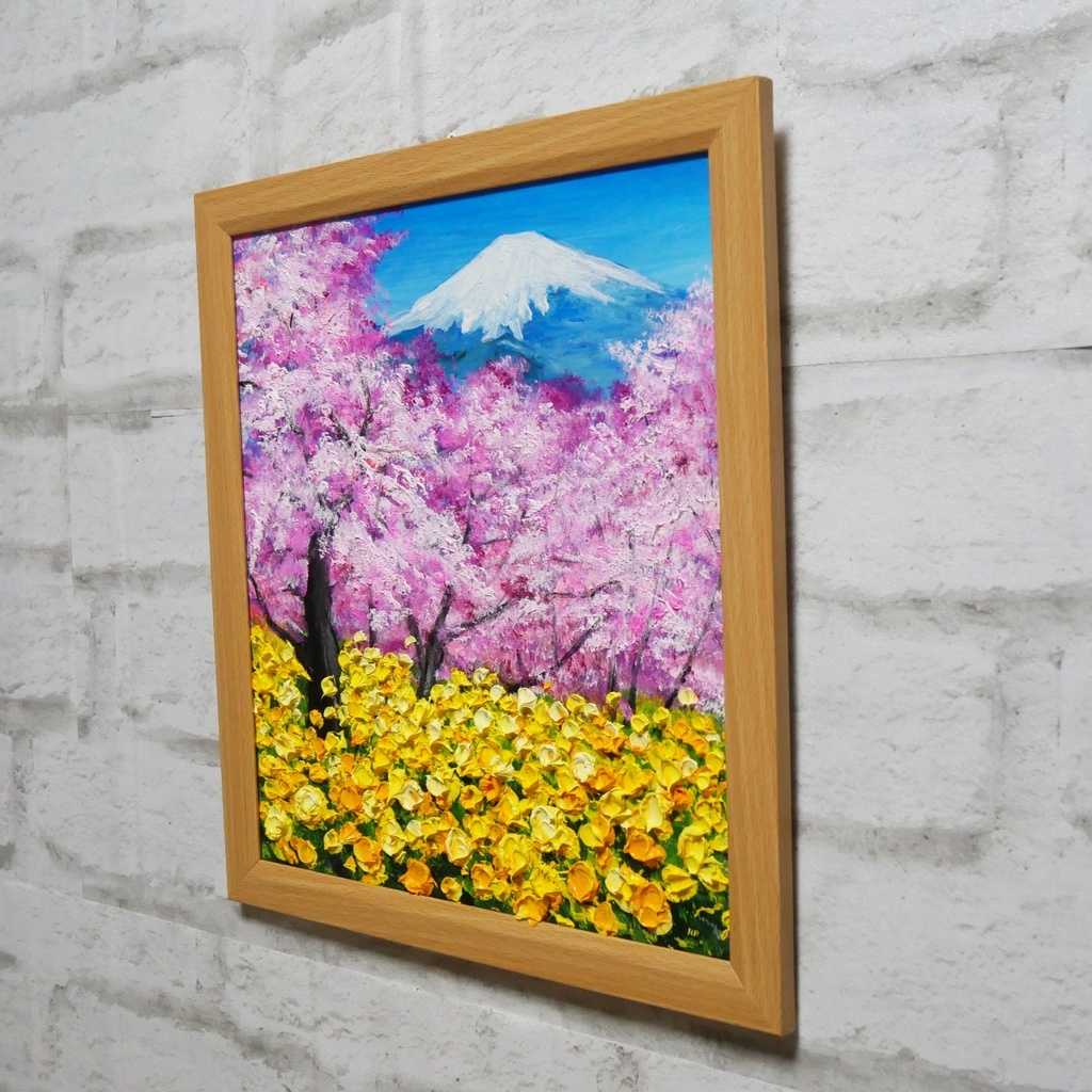 油絵 油彩 油彩画 絵 絵画 【松田の桜祭り】