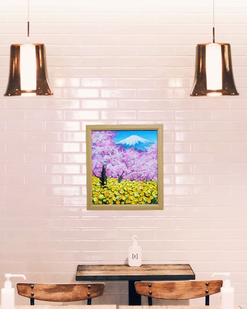 油絵 油彩 油彩画 絵 絵画 【松田の桜祭り】