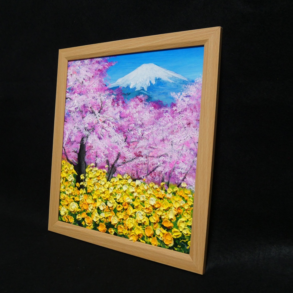 油絵 油彩 油彩画 絵 絵画 【松田の桜祭り】