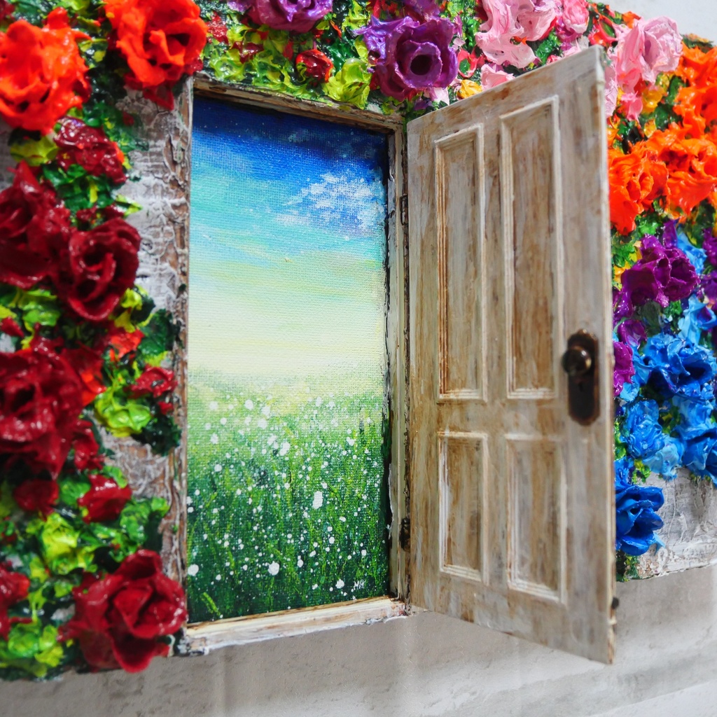 油絵 油彩 油彩画 絵 絵画 【扉の先】