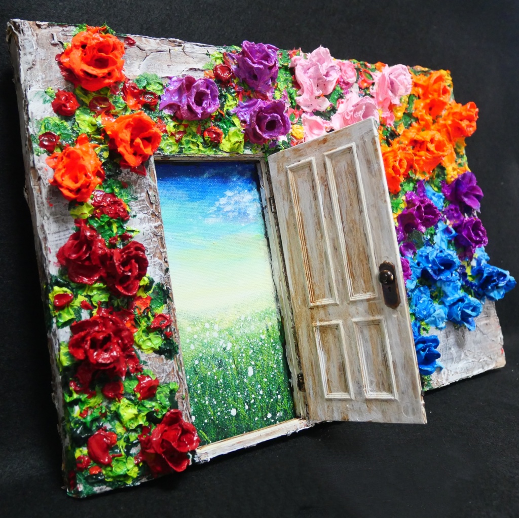 油絵 油彩 油彩画 絵 絵画 【扉の先】