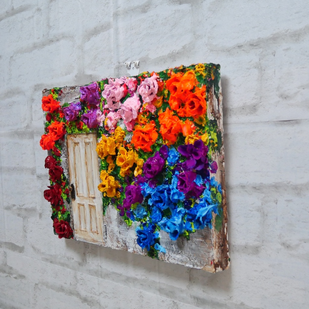 油絵 油彩 油彩画 絵 絵画 【扉の先】