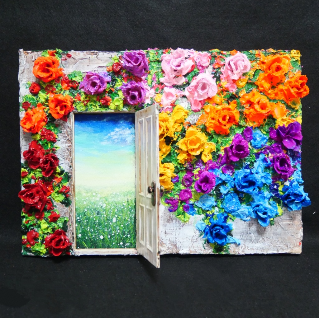 油絵 油彩 油彩画 絵 絵画 【扉の先】