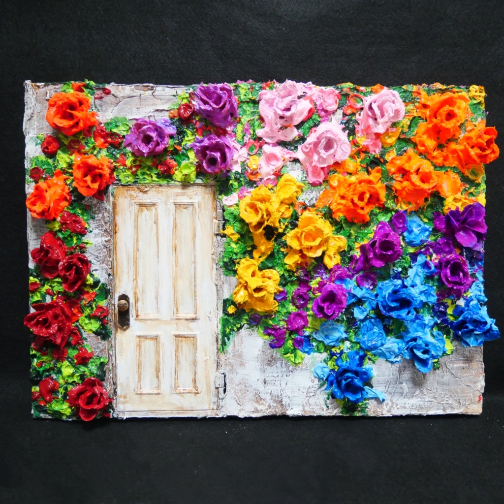 油絵 油彩 油彩画 絵 絵画 【扉の先】