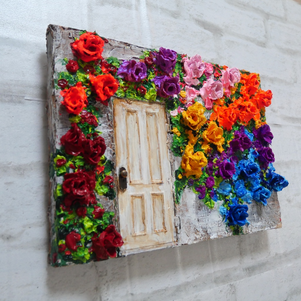 油絵 油彩 油彩画 絵 絵画 【扉の先】