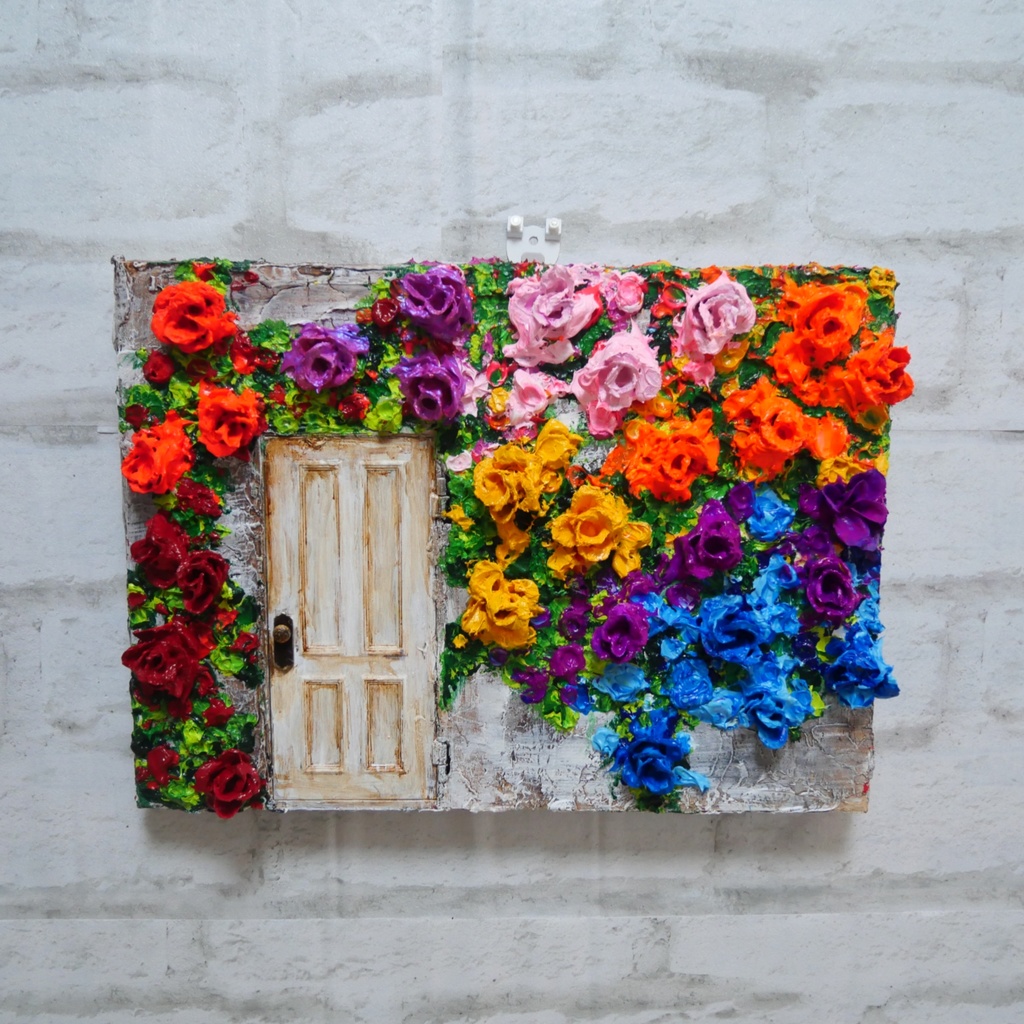 油絵 油彩 油彩画 絵 絵画 【扉の先】