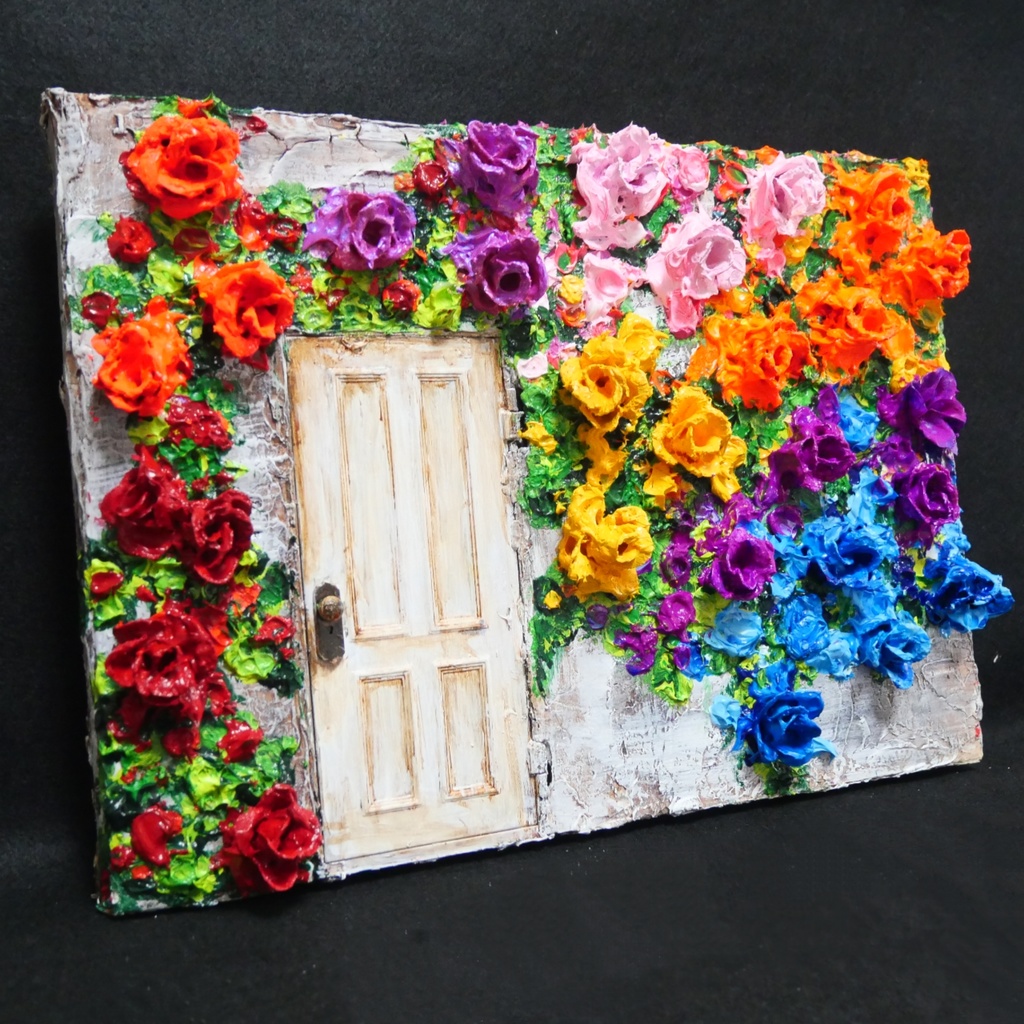 油絵 油彩 油彩画 絵 絵画 【扉の先】