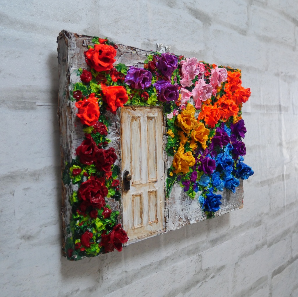 油絵 油彩 油彩画 絵 絵画 【扉の先】