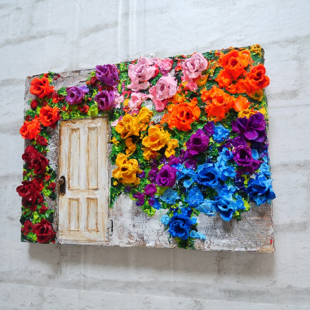 油絵 油彩 油彩画 絵 絵画 【扉の先】