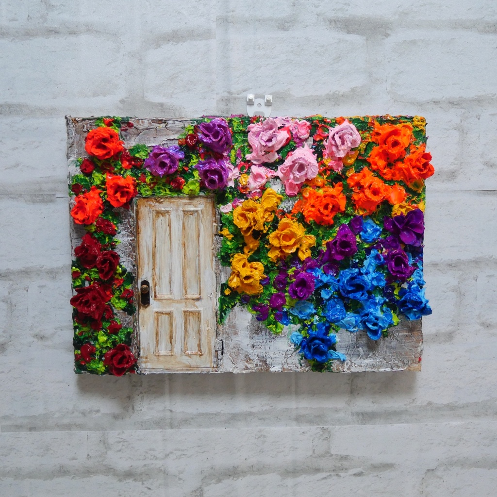 油絵 油彩 油彩画 絵 絵画 【扉の先】