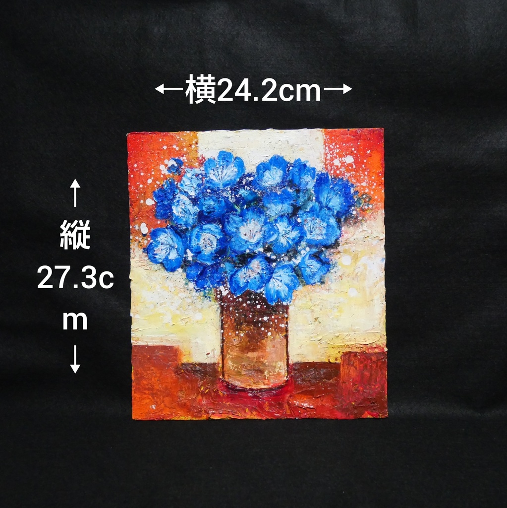 油絵 油彩 油彩画 絵 絵画 【Nemophila】