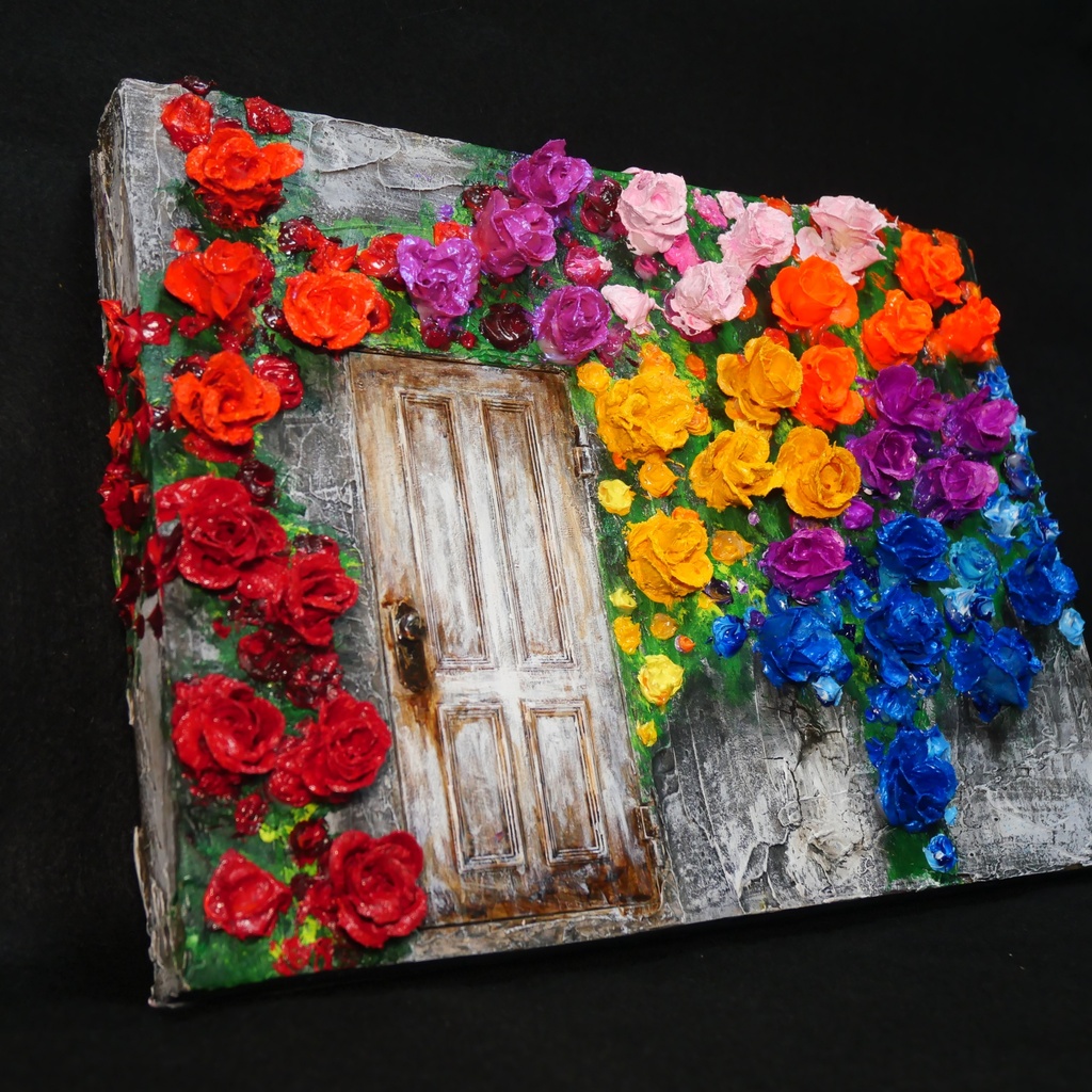 油絵 油彩 油彩画 絵 絵画 【扉の先】