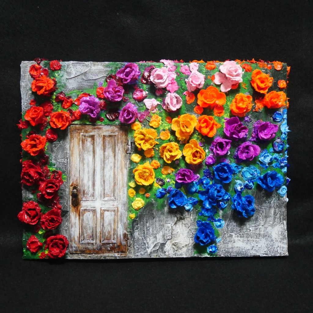 油絵 油彩 油彩画 絵 絵画 【扉の先】