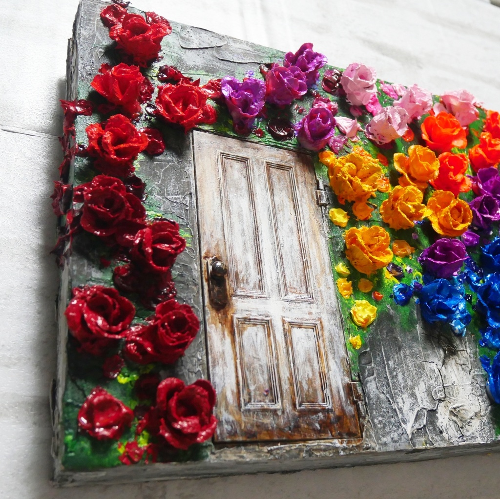 油絵 油彩 油彩画 絵 絵画 【扉の先】