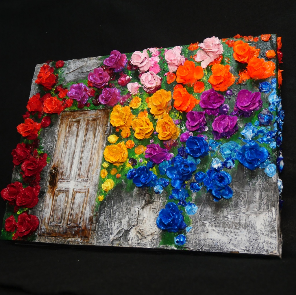 油絵 油彩 油彩画 絵 絵画 【扉の先】