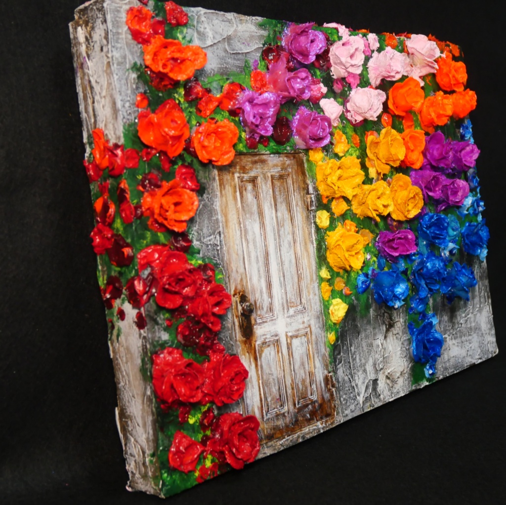 油絵 油彩 油彩画 絵 絵画 【扉の先】