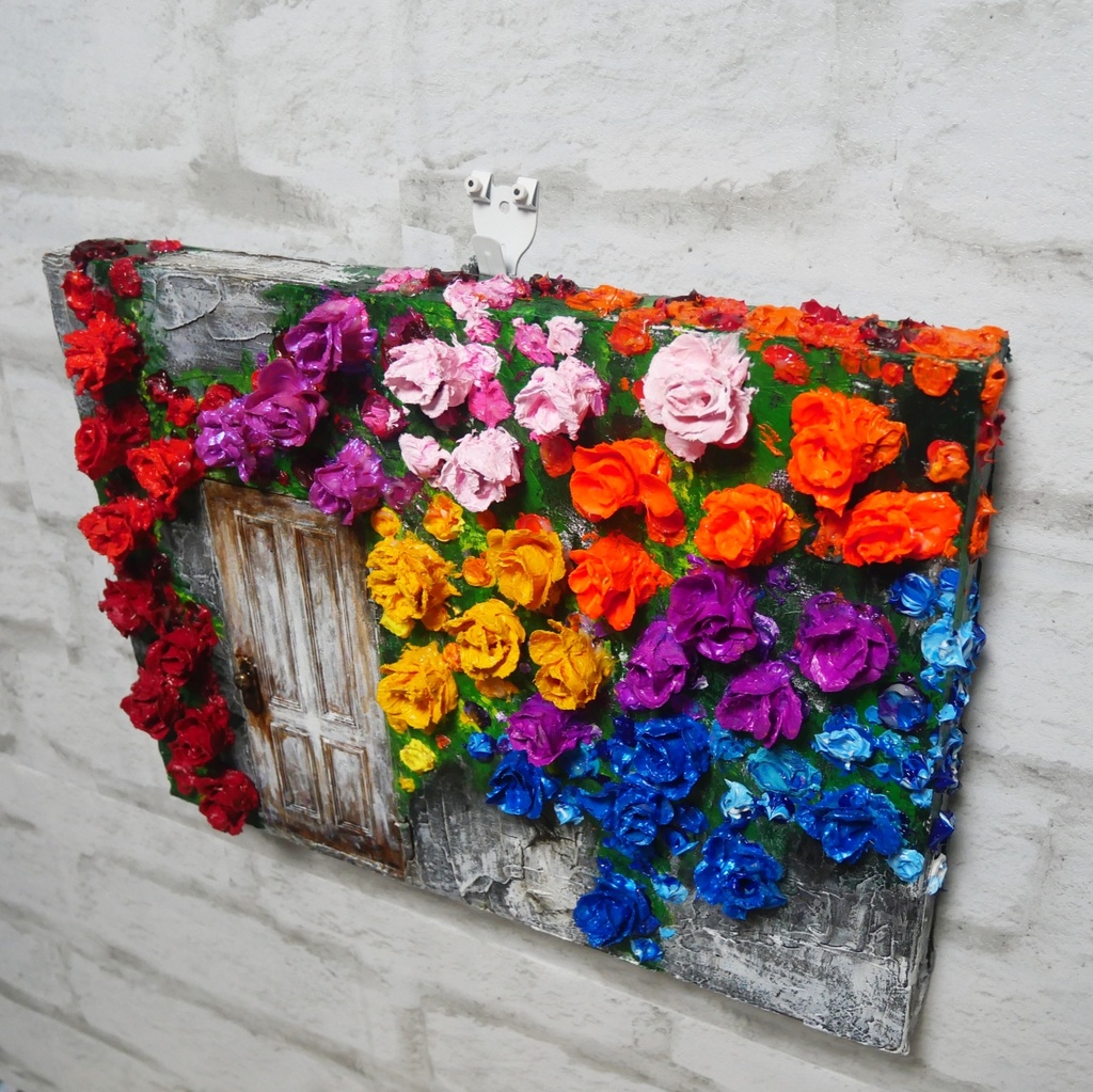 油絵 油彩 油彩画 絵 絵画 【扉の先】