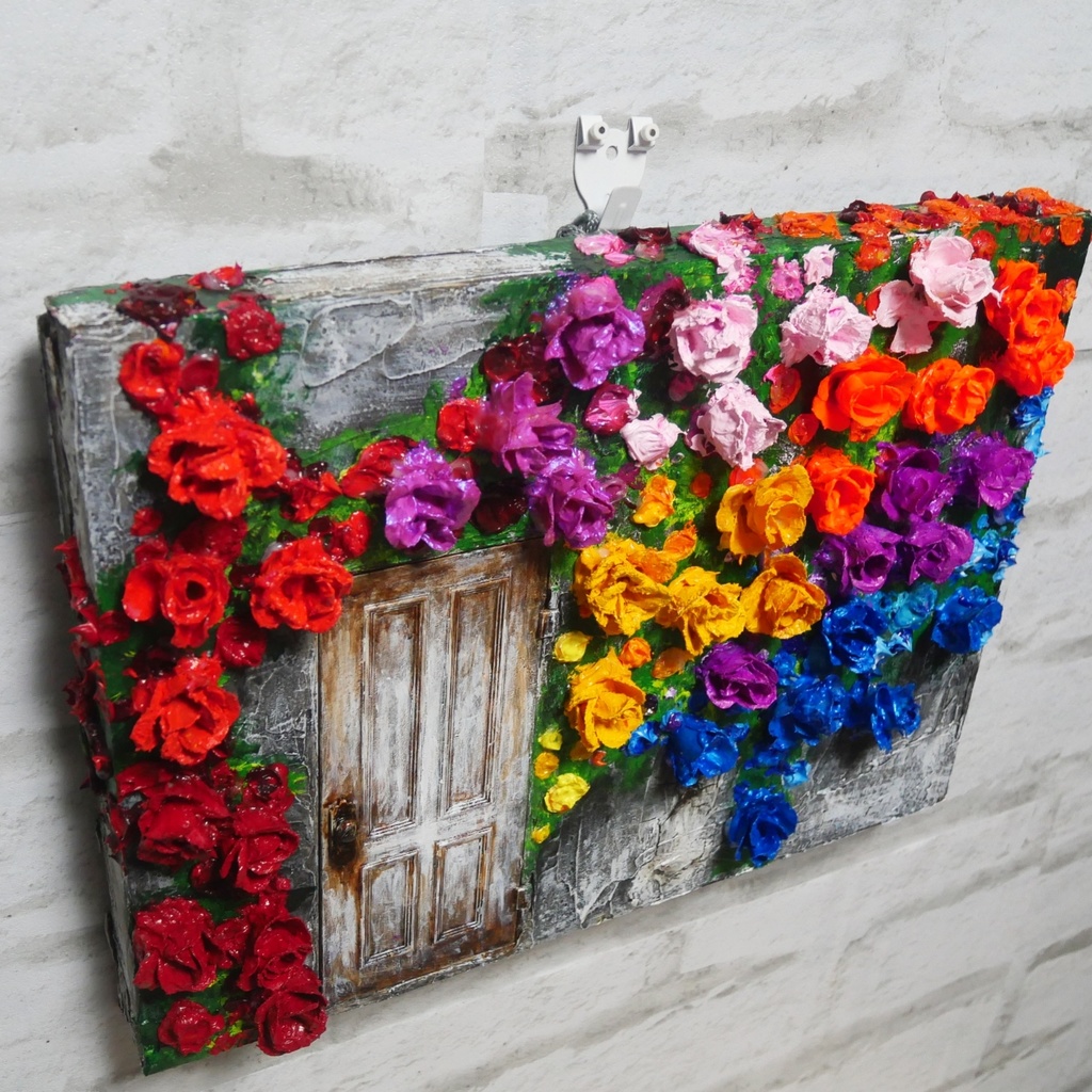 油絵 油彩 油彩画 絵 絵画 【扉の先】