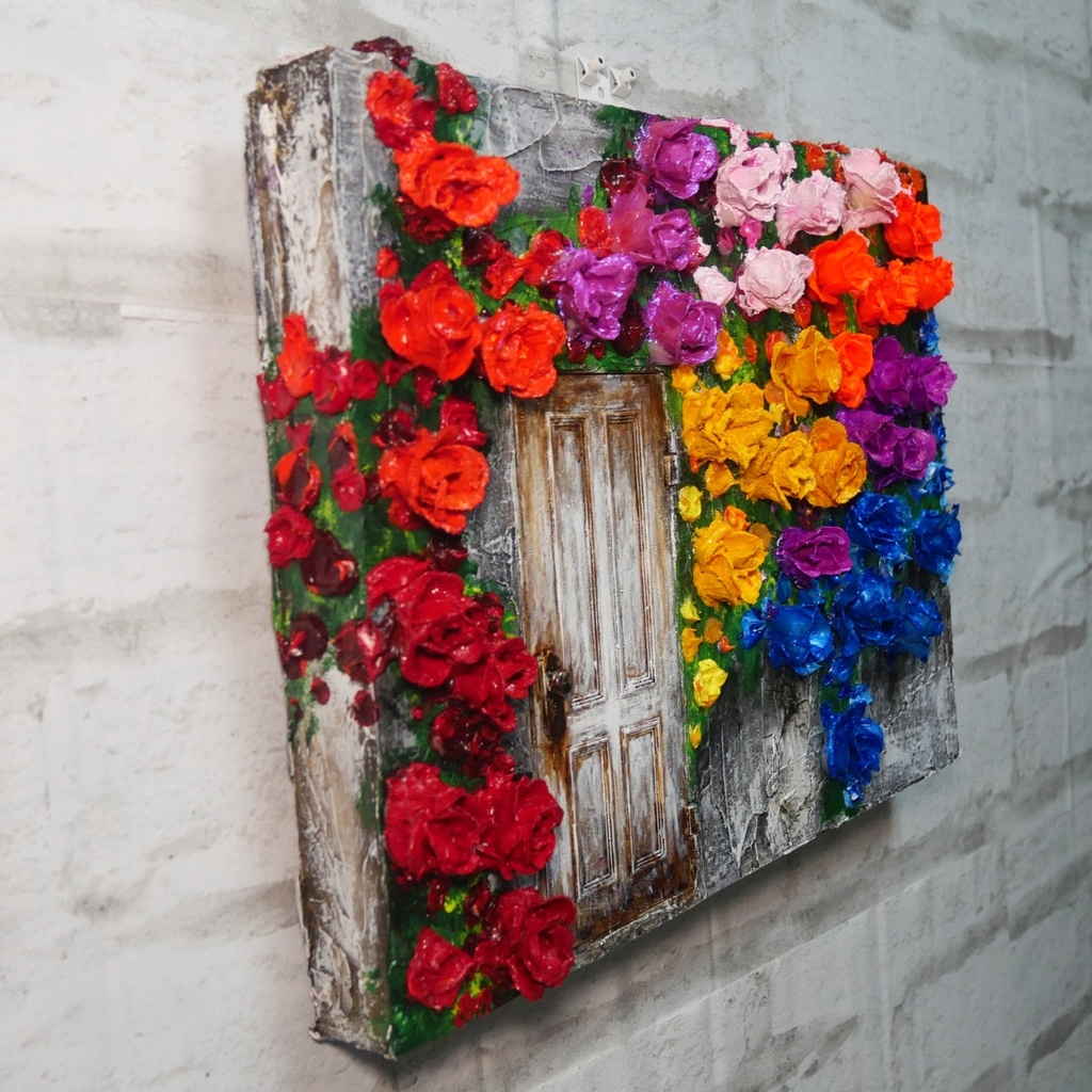 油絵 油彩 油彩画 絵 絵画 【扉の先】