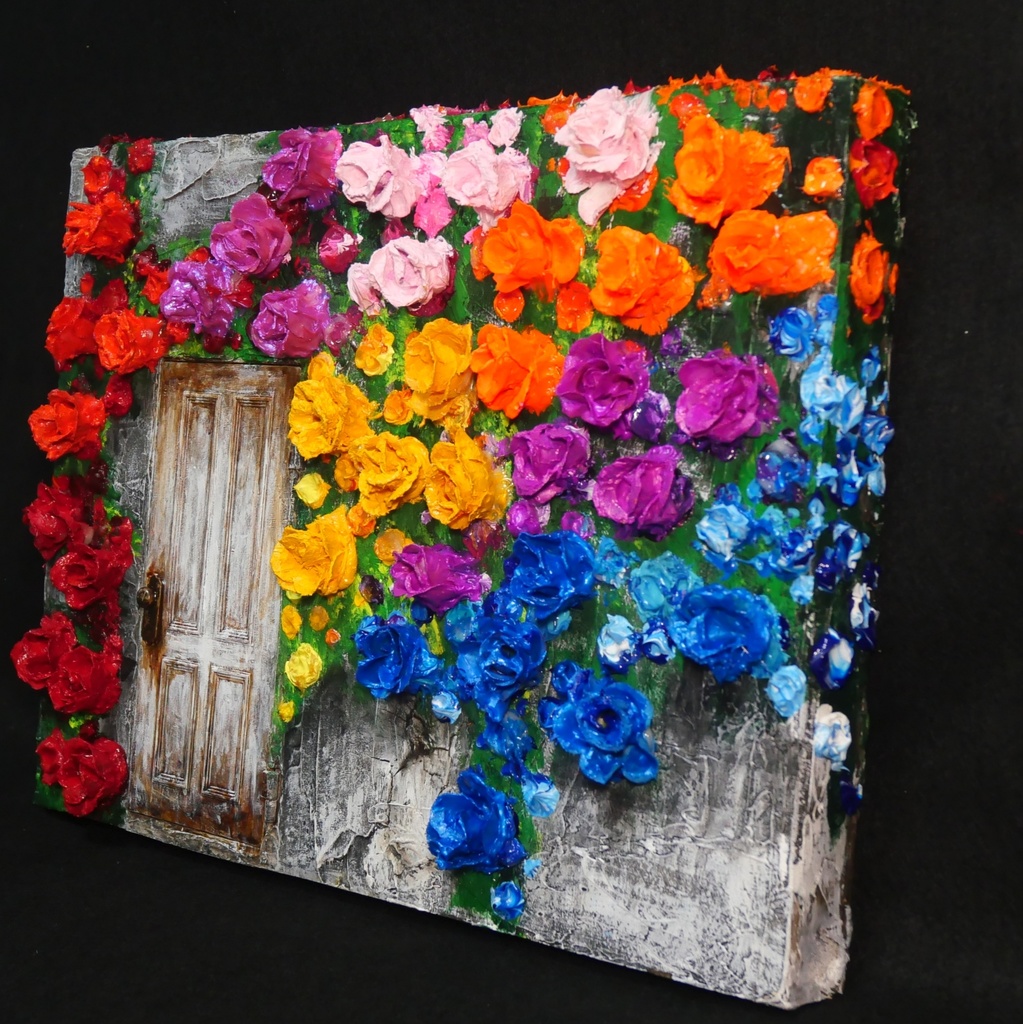 油絵 油彩 油彩画 絵 絵画 【扉の先】