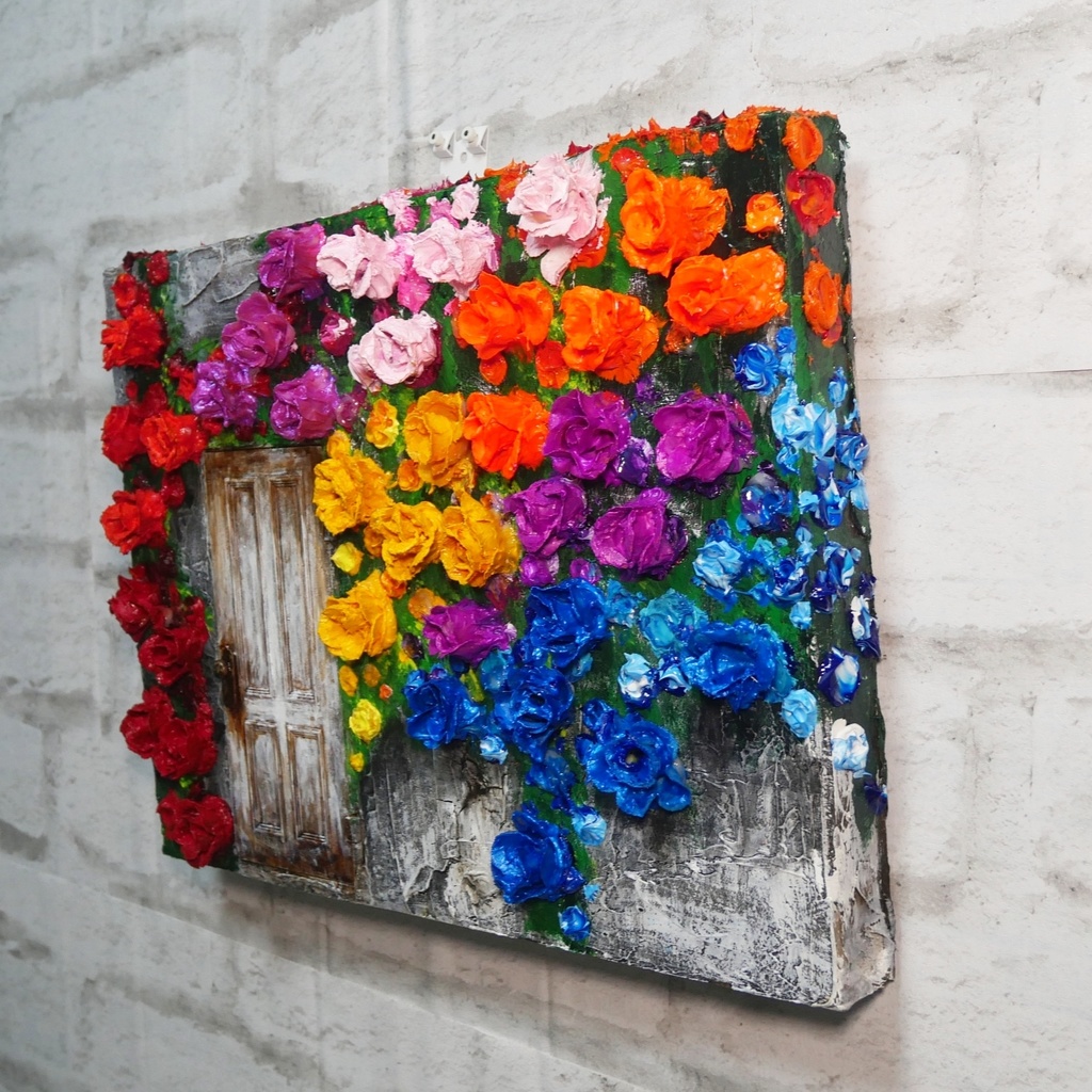 油絵 油彩 油彩画 絵 絵画 【扉の先】