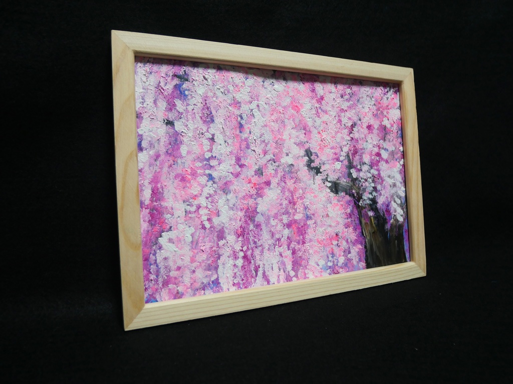油絵 油彩 油彩画 絵 絵画【桜】