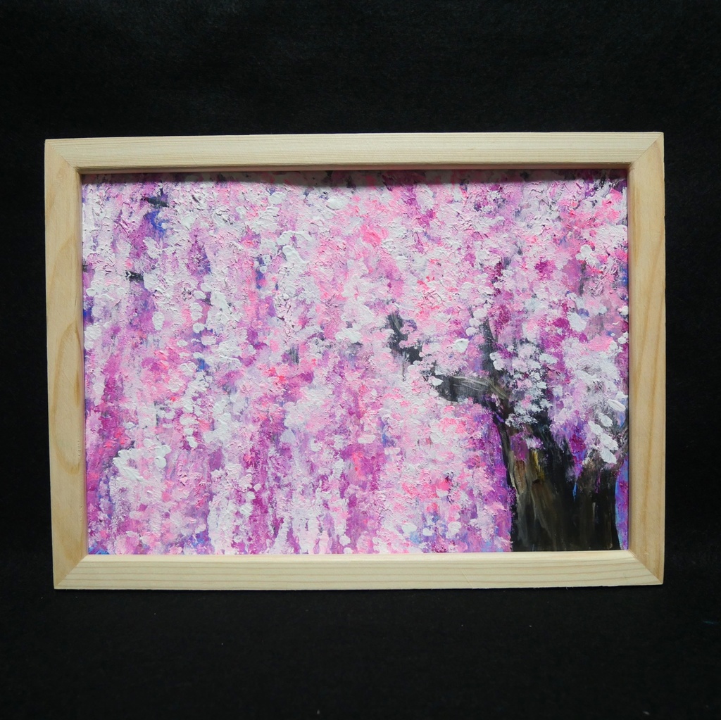 油絵 油彩 油彩画 絵 絵画【桜】