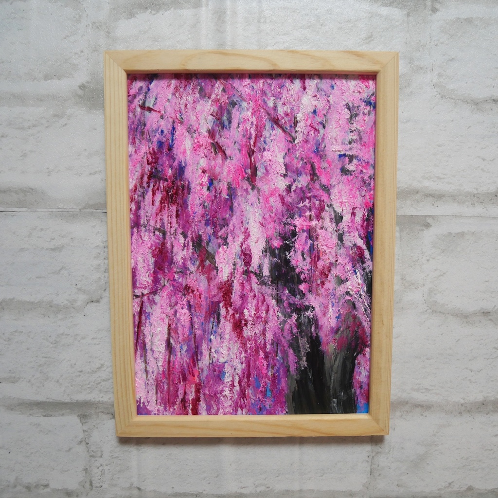 油絵 油彩 油彩画 絵 絵画【さくら】