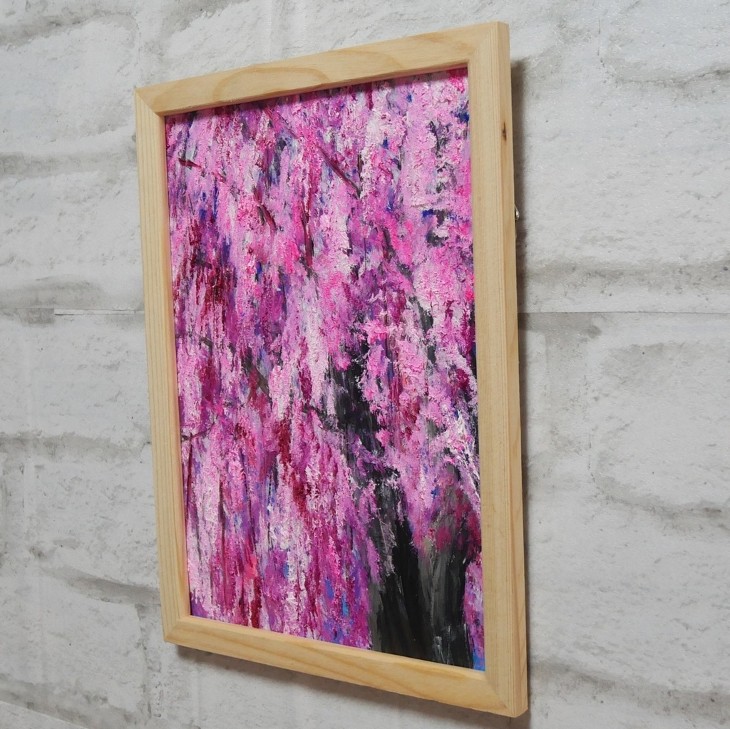 油絵 油彩 油彩画 絵 絵画【さくら】