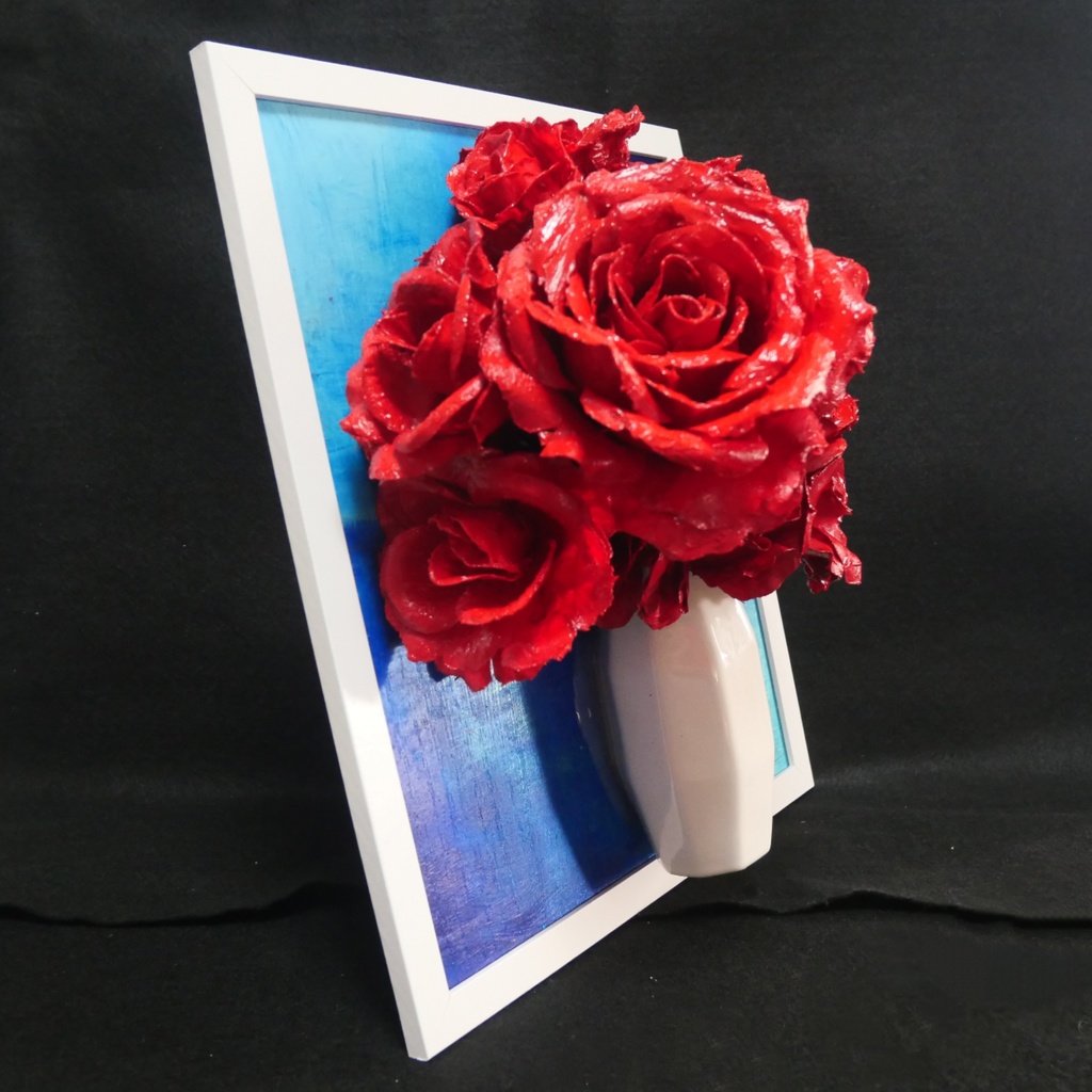 油絵 油彩 油彩画 絵 絵画【枯れない薔薇】