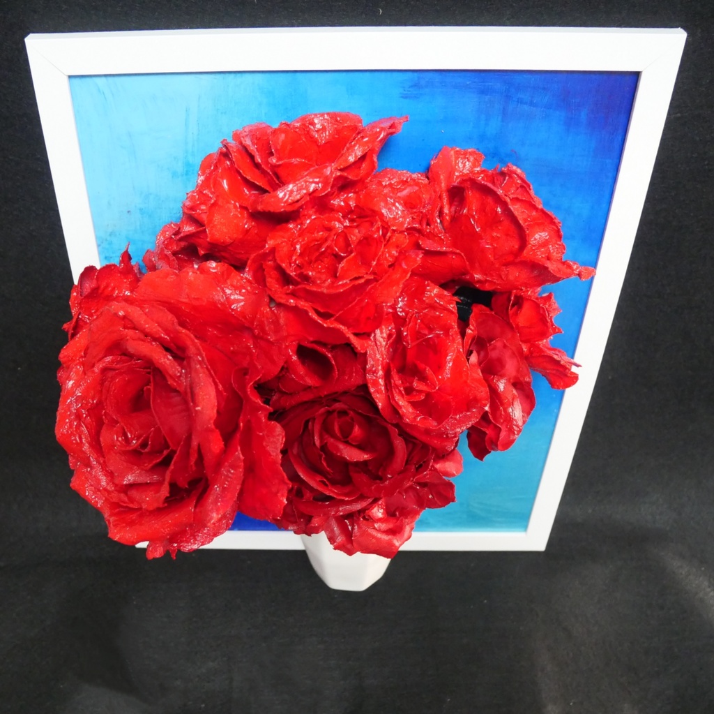 油絵 油彩 油彩画 絵 絵画【枯れない薔薇】