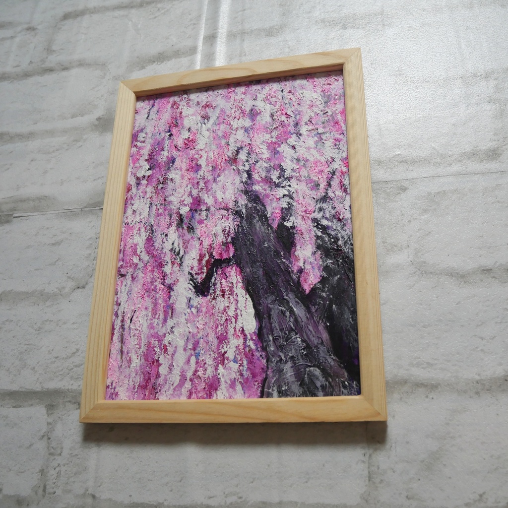 油絵 油彩 油彩画 絵 絵画【さくら】