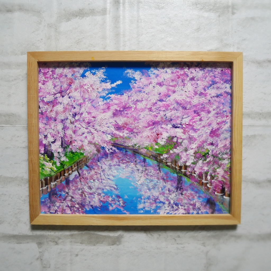 油絵 油彩 油彩画 絵画 絵【桜ロード】