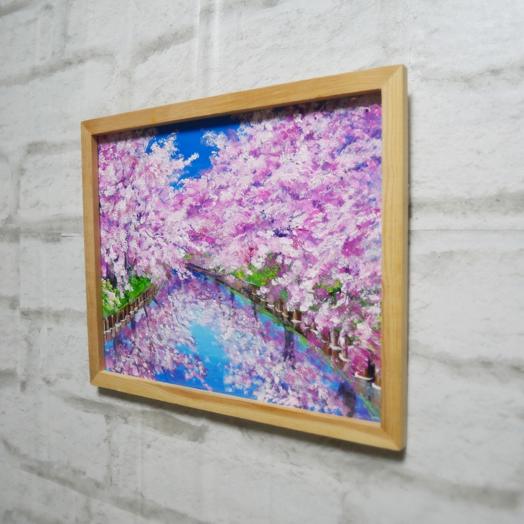 油絵 油彩 油彩画 絵画 絵【桜ロード】