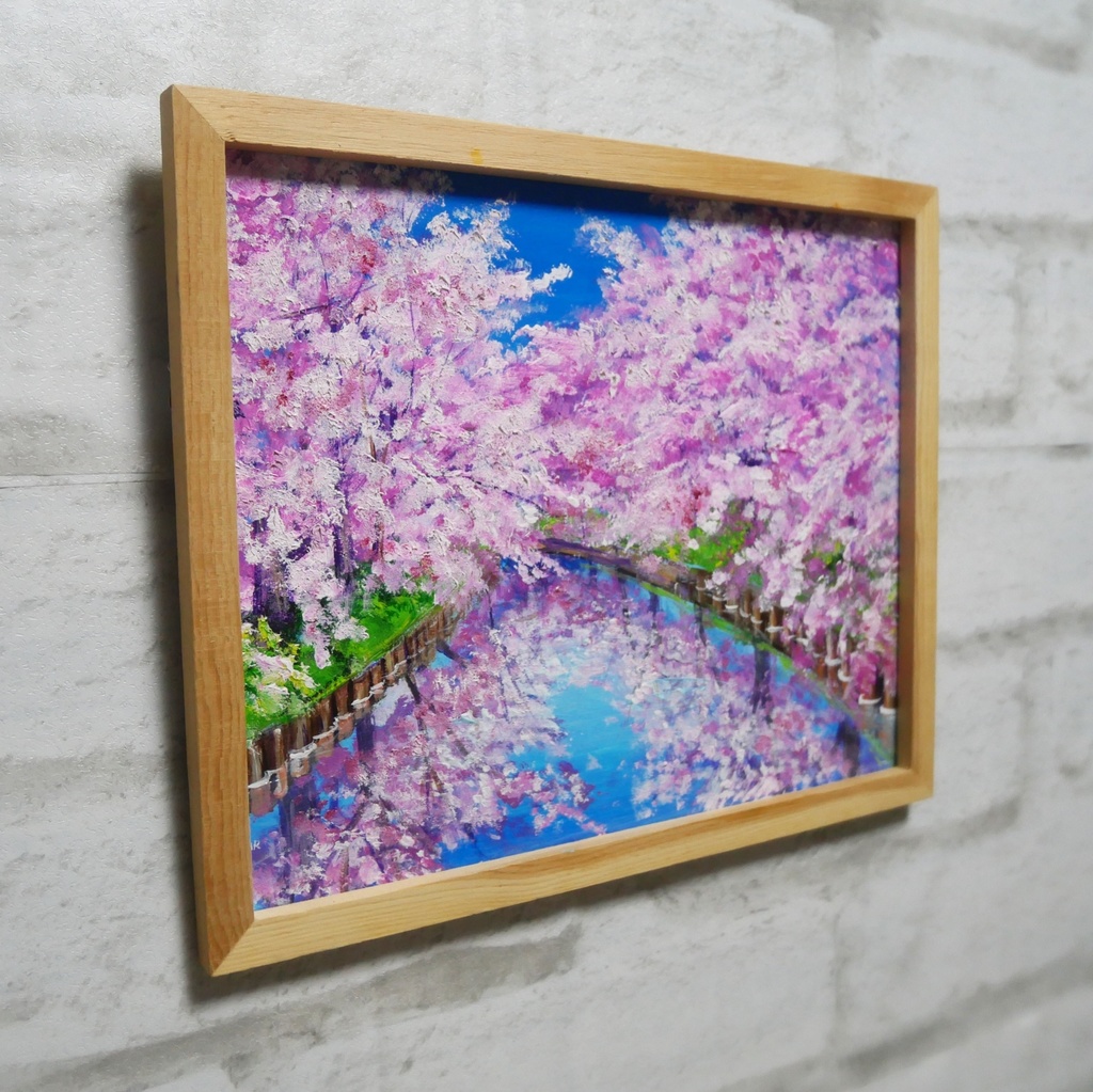 油絵 油彩 油彩画 絵画 絵【桜ロード】