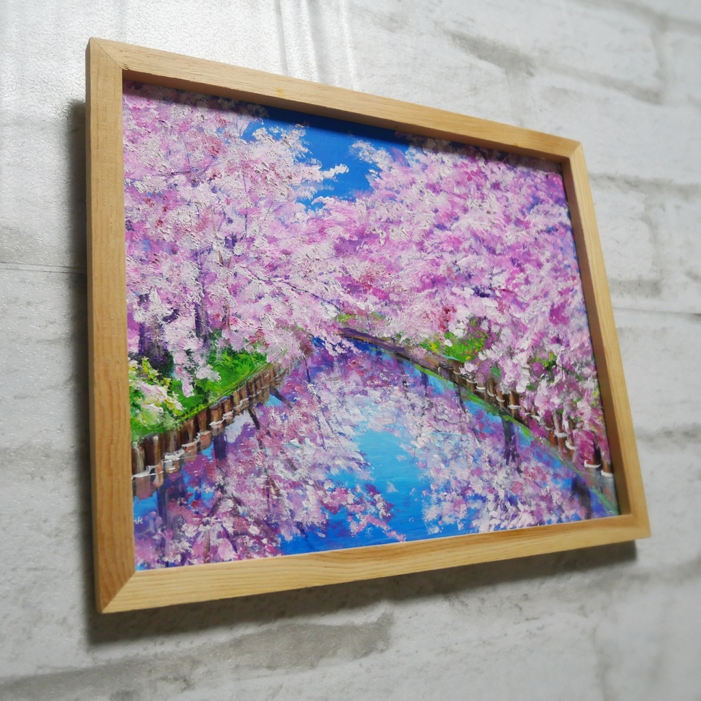 油絵 油彩 油彩画 絵画 絵【桜ロード】