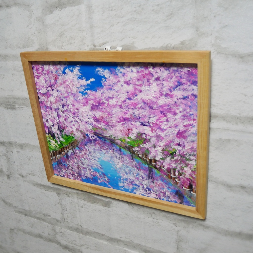 油絵 油彩 油彩画 絵画 絵【桜ロード】