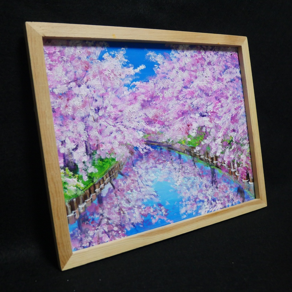 油絵 油彩 油彩画 絵画 絵【桜ロード】