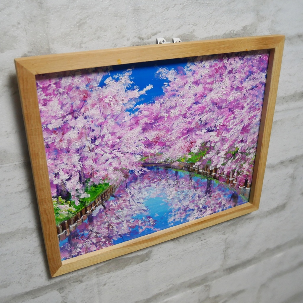 油絵 油彩 油彩画 絵画 絵【桜ロード】