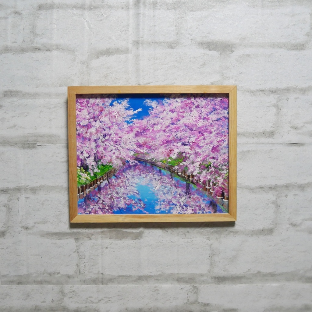 油絵 油彩 油彩画 絵画 絵【桜ロード】