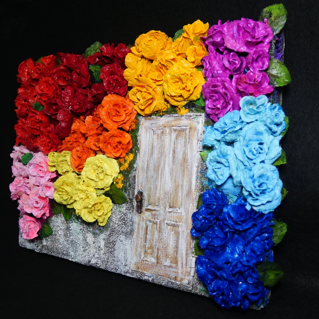 油絵 油彩 油彩画 絵画 絵【扉の先の世界】